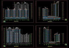 楼房立面cad图