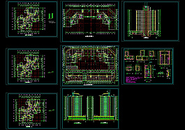 高层建筑全套施工图纸CAD文件