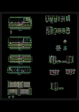 宿舍楼建筑cad图纸