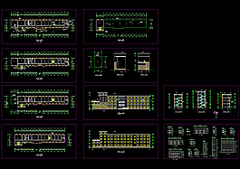 宿舍楼整套建筑图纸