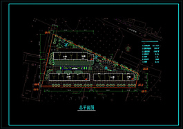 院落总图cad图纸
