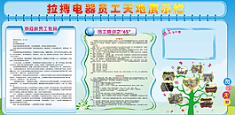 电器员工天地展示栏