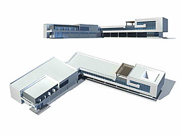 L型厂房建筑