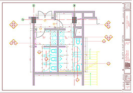 会议厅卫生间cad图纸