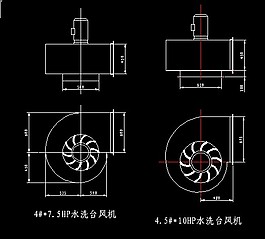 5d風機總圖離心通風機總圖風機機罩製作詳圖圖紙cad圖紙