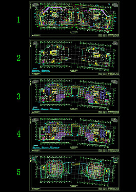裙房平面cad图纸