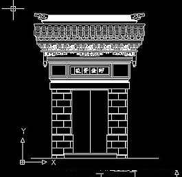 苏式砖砌门头cad施工大样图