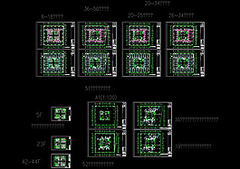 塔楼平面cad图纸