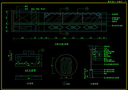 餐厅剖面cad图纸