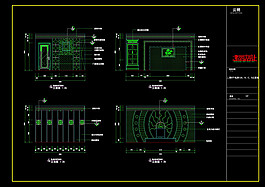 洗浴中心立面cad图稿