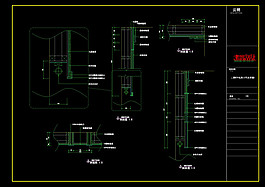 洗浴中心立面cad图纸素材
