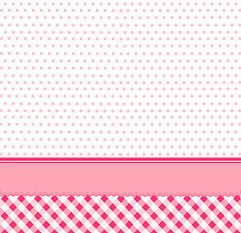 粉色水玉点与格子背景
