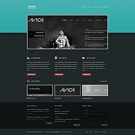 国外时尚网站网页模板psd