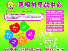 聪明树早教中心宣传单