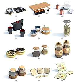 生活用品3D模型图