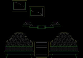 床铺结构cad结构素材