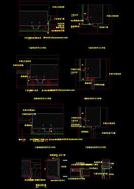 門套窗套cad圖紙