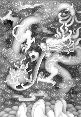 浮雕灰度图模板下载