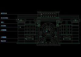 豪华大门cad素材