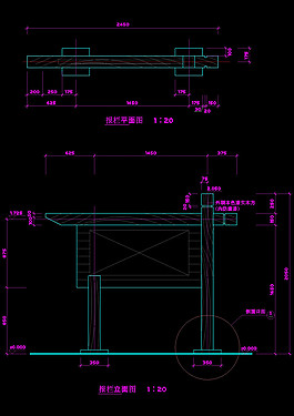 报栏cad图纸