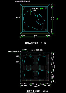 雕塑结构cad详图