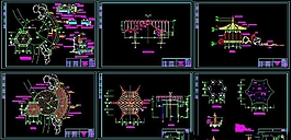 六角亭详细施工图