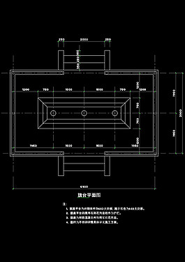 旗杆结构cad平面素材