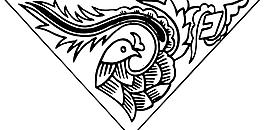 鸟 飞鸟 凤凰 矢量线