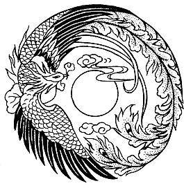 鸟 飞鸟 凤凰 矢量线