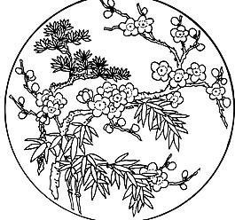 梅花 花草 花朵 矢量