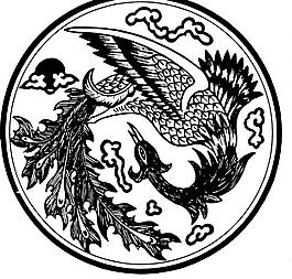 鸟 飞鸟 凤凰 矢量线