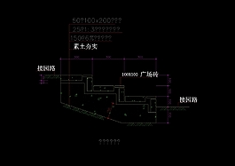 侧石做法cad建筑图