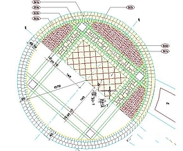 圓形廣場鋪裝詳圖