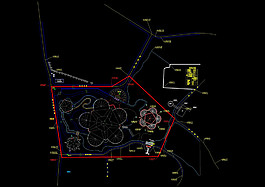 园林规划总平面图cad图纸
