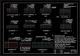 铺装断面图cad图纸