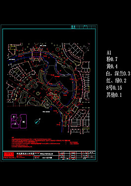 园林平面图cad图纸素材