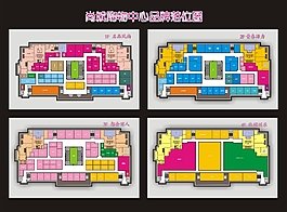 商场楼层内部布局展板