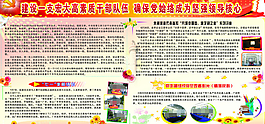 党宣传栏矢量素材