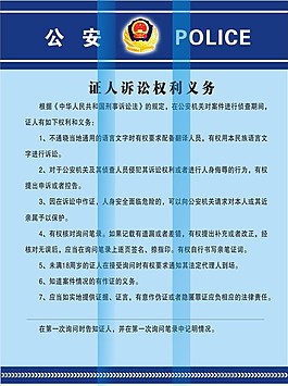 证人诉讼权利义务