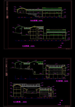 现代风格历史博物馆cad图纸