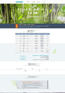 校园招聘专题网页