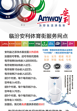 安利服务网点海报