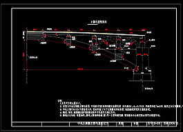 中孔主拱圈上部构造图cad图纸