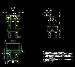 桥台一般构造cad图纸