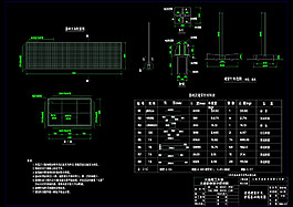 桥梁设计cad图稿素材