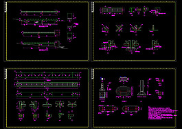 钢结构栈桥cad图纸