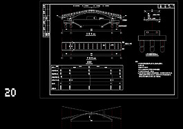 桥型布置图cad图纸