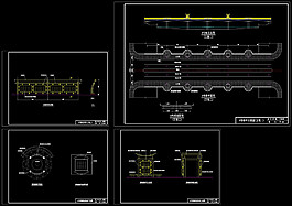 桥梁方案cad图稿