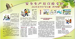 安全生产月宣传专栏图片
