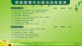 清洁员工作职责表